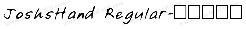 JoshsHand Regular字体转换